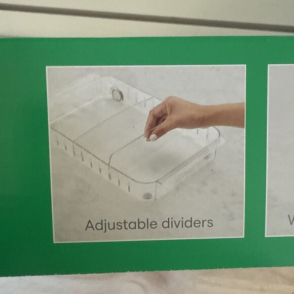 YouCopia RollOut Fridge Caddy BPA-Free Clear Rolling 9" Wide, - Picture 8 of 12